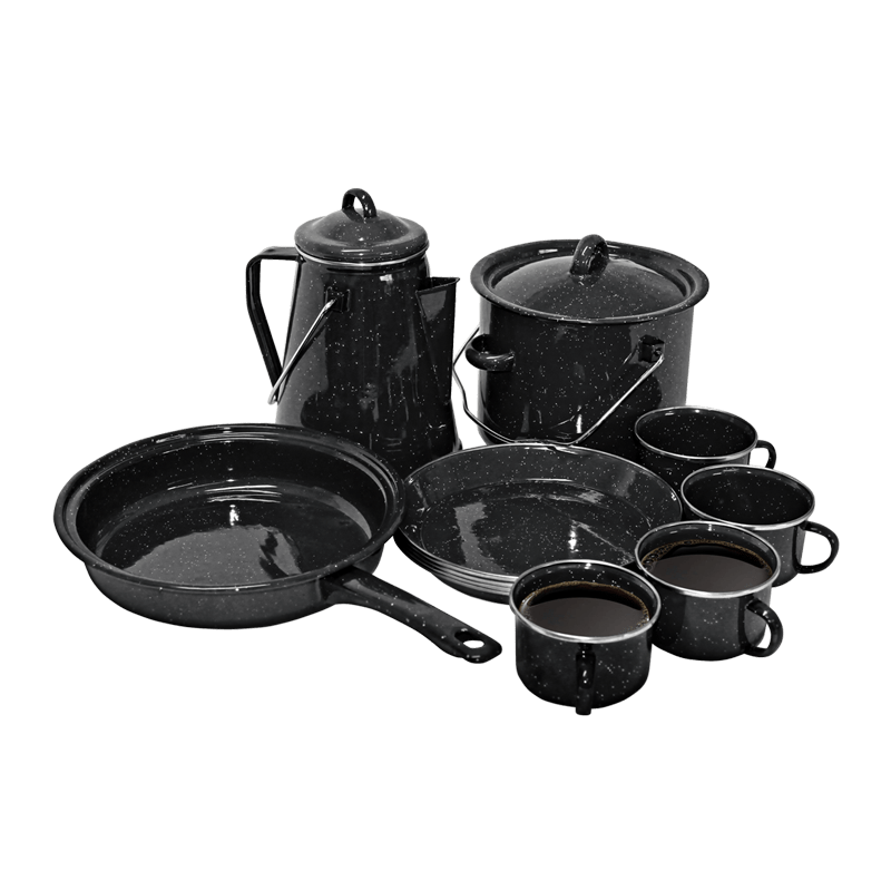 Camping Set (13 Piece Set) Enamel