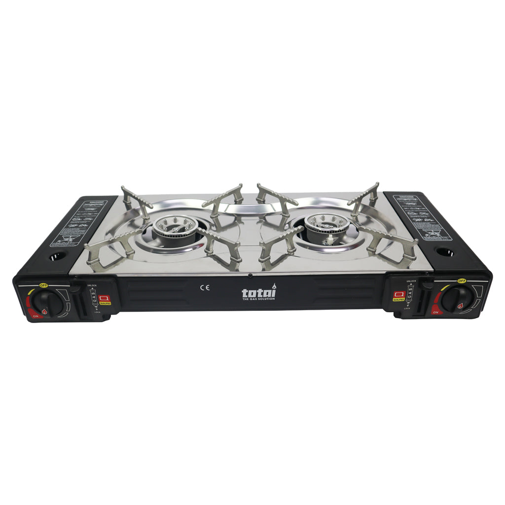 Double Burner Portable Cartridge Stove
