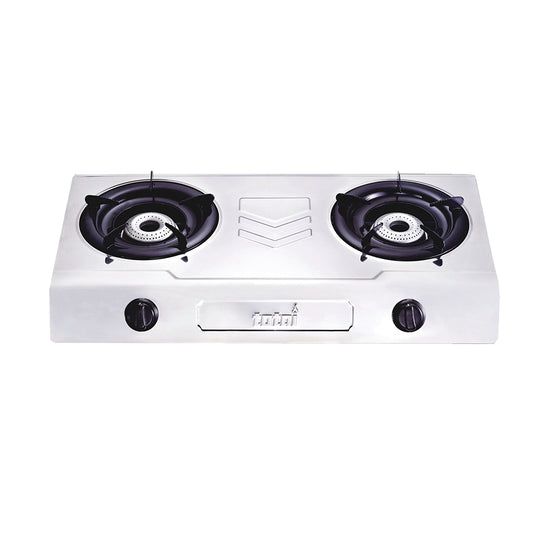 2 Burner Stainless Steel Gas Stove