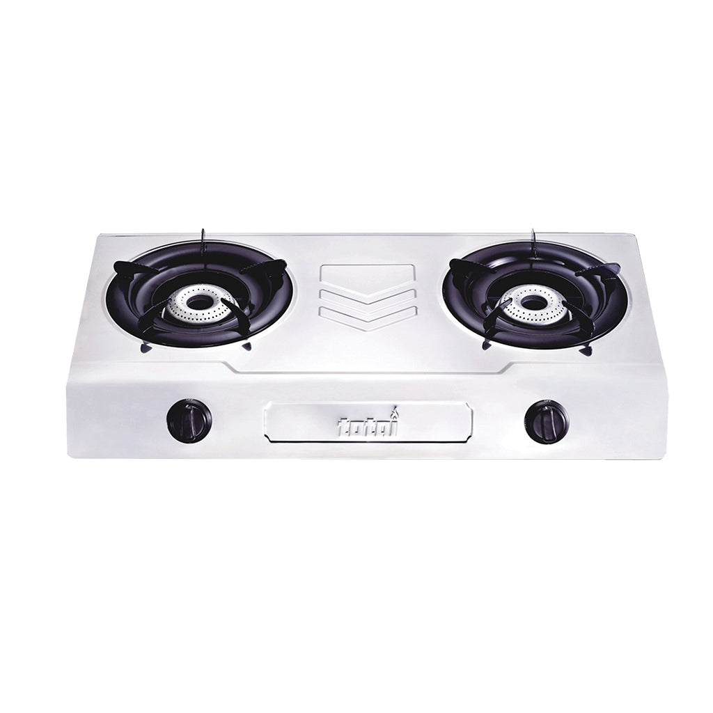 2 Burner Stainless Steel Gas Stove