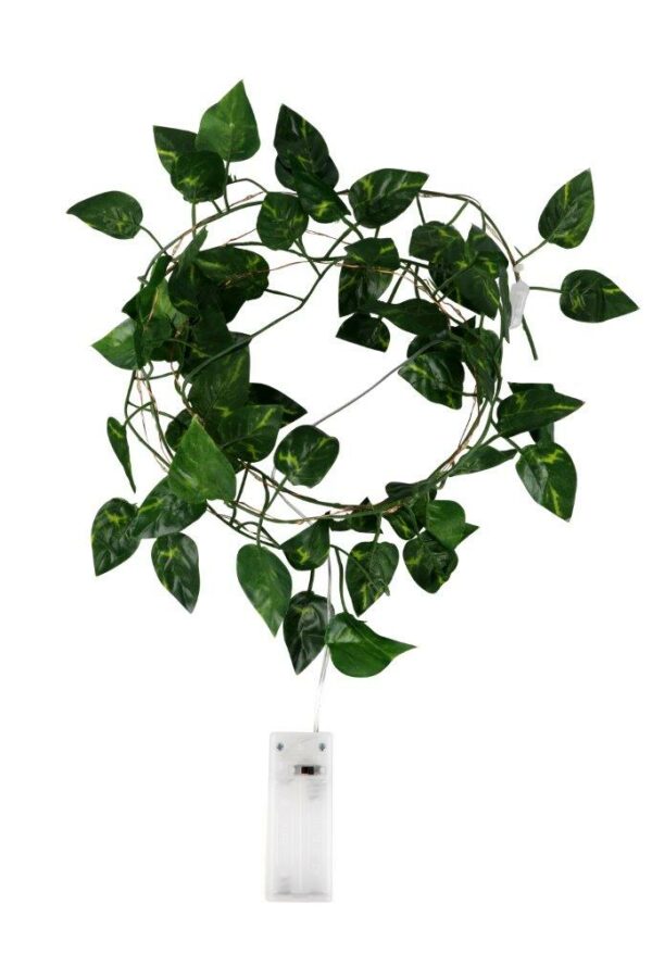 HOME QUIP OCCASSIONAL LIGHTING -1,5m / 30 LED IVY LEAF WIRE LIGHT BATTERY OPERATED