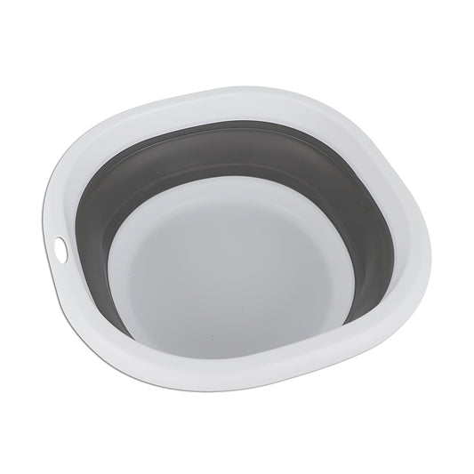 Foldaway 10L Washing Up Bowl (WHite / Grey)