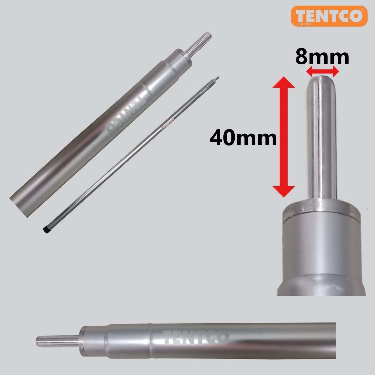 Pole Telescopic Alu H/D up to 3.2m