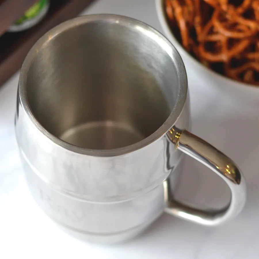 Beer Mug (400ml) Double Wall Stainless Steel