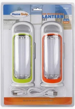 2PC Lantern Set USB Rech