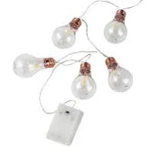 1.65m Strings with 12 LED Filament Globes