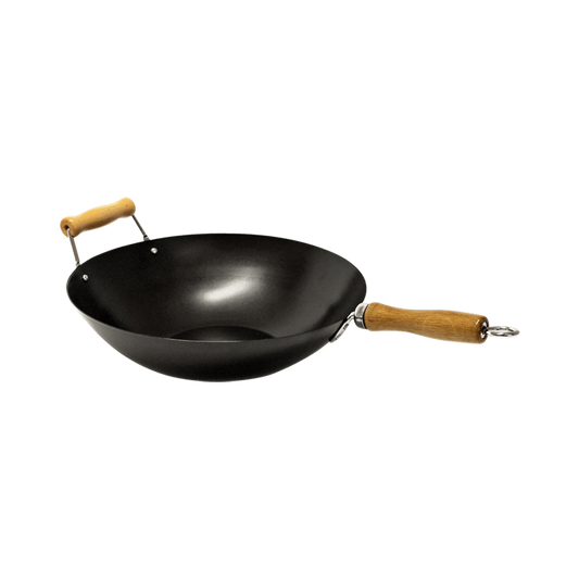 Wok with Wooden Handle