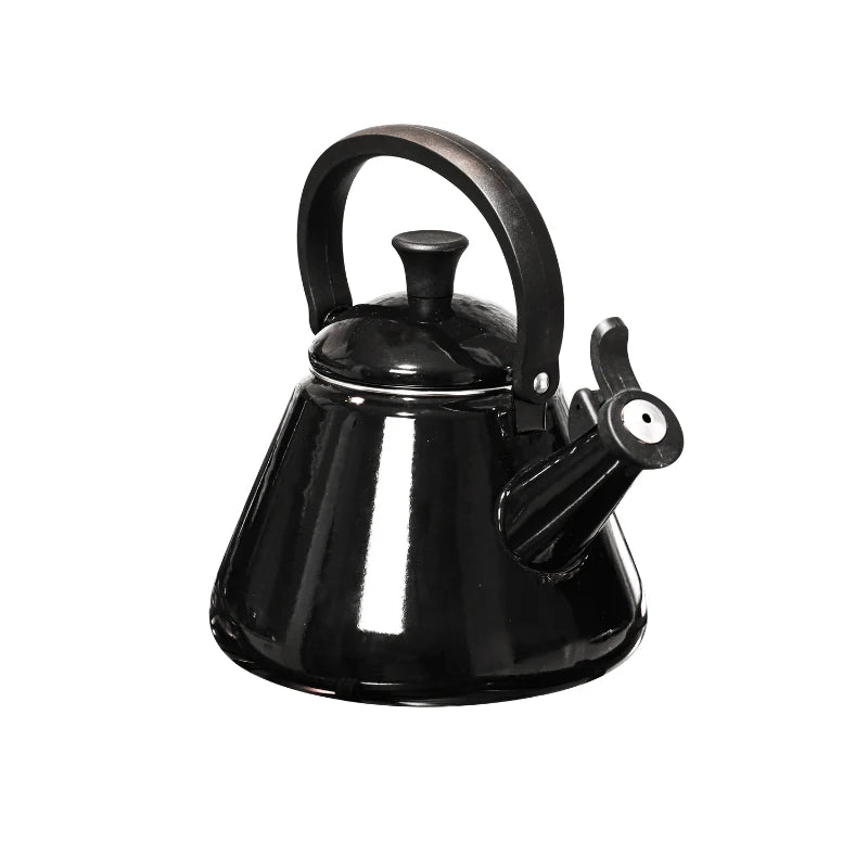 Whistle Kettle 2.1L Black Enamel