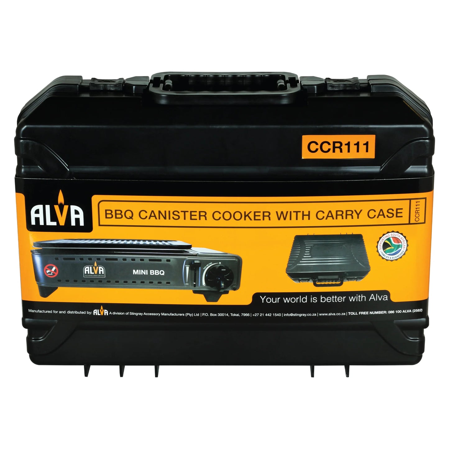 Alva Butane Canister Mini BBQ Cooker + Carry Case