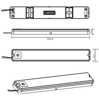 Touch Dimmable LED strip – White, Red and Amber