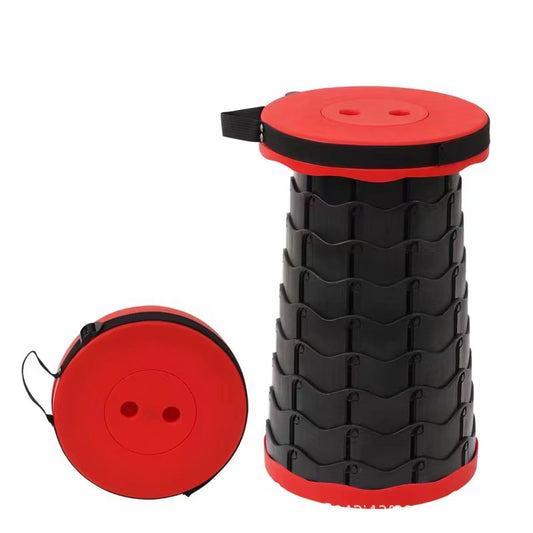 FOLDING EXTENSION STOOL, TABLE OR STEP Red