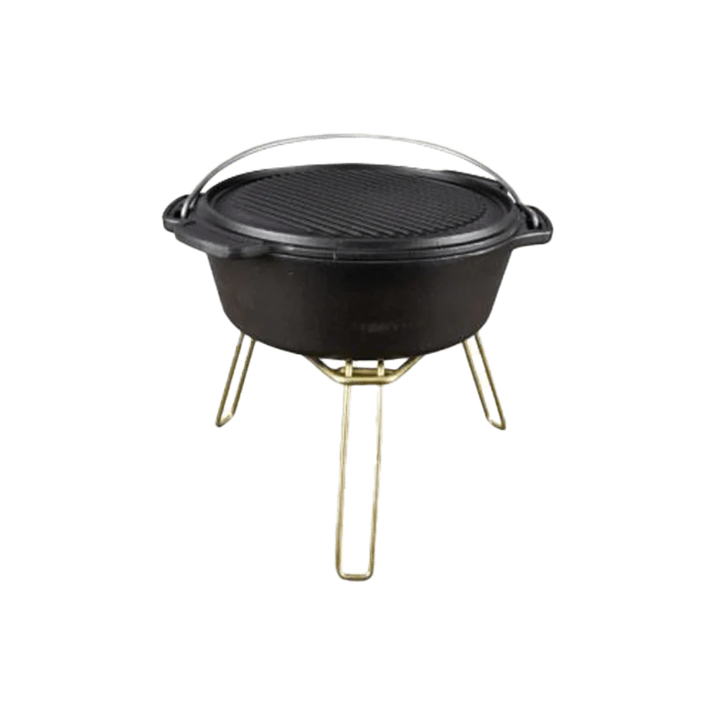 Super Bake Pot No. 12 with Bag and Tripod (Enameld)