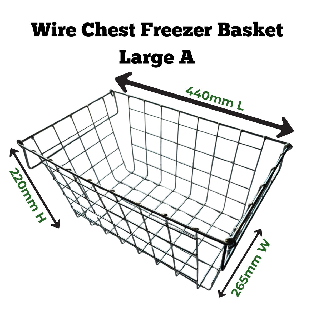 Wire Freezer Basket Large A – Chest Freezer Basket with Lifetime Guarantee