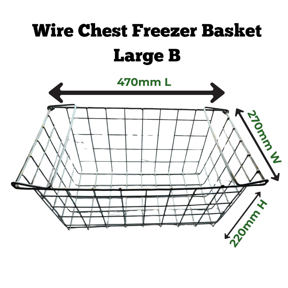 Wire Freezer Basket Large B – Chest Freezer Basket with Lifetime Guarantee