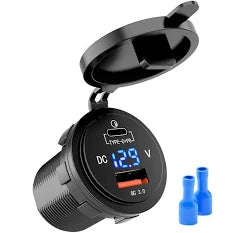 Q3 Charger - Volt Meter / C-Type Charger