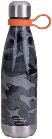Water Bottle Camo Black & Grey 500ML Double Walled